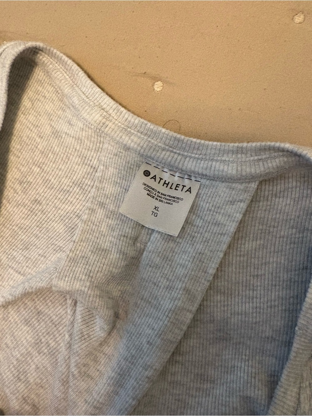 Athleta Ribbed At Ease Top - Picture 3 of 5